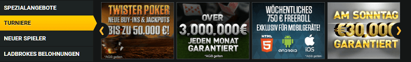 Poker turniere
