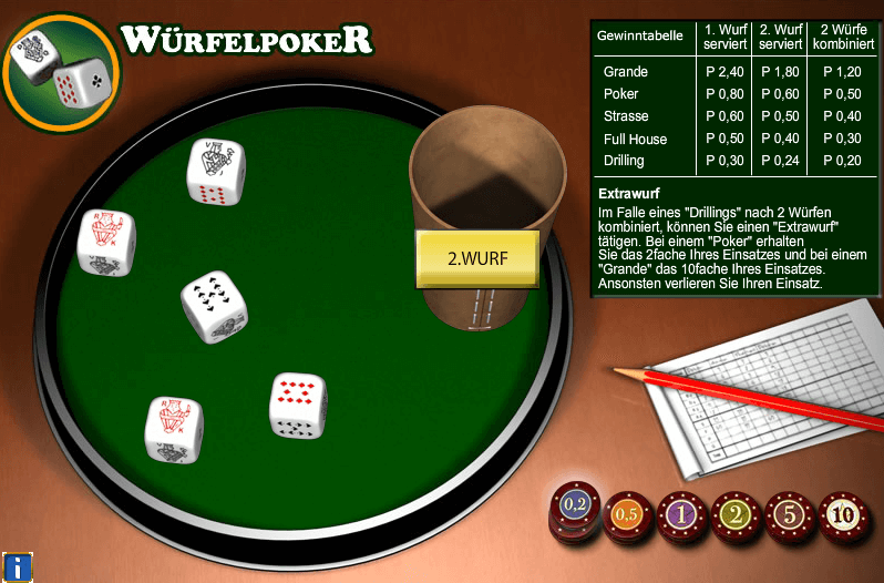 poker dice