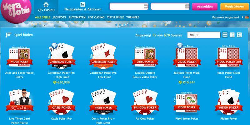 Vera John Poker